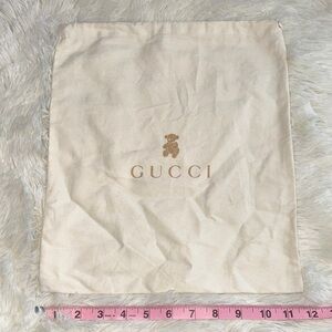 Gucci Beige Logo Dust Bag